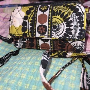Vera Bradley Retired Pattern Cocoa Moss All- Together   Crossbody